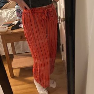 flowy striped pants